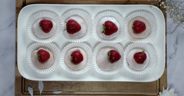 Daifuku aardbeien Mochi